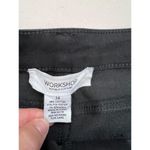 Workshop Republic Clothing WORKSHOP Republic Jean Shorts Size 14 Black Modern Fit Cuffed Hem Casual Stretch Photo 6