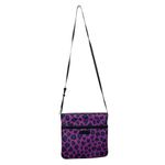 Vera Bradley Slim Trim Hipster Crossbody Bag Purple Leopard Spot Faux Leather Photo 1