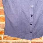 Hayes Black Short Cap Sleeve Button Down Cotton Shirt Women's LP Petite Large Size undefined Photo 2