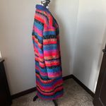 Pioneer Wear Vintage Trench Coat Jacket Aztec Long Wool Colorful Boho Large Red Photo 6