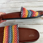 Rag and Bone  Bailey Multi Colored Woven Slides Like New Size 10 runs small Photo 9