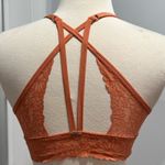 Victoria's Secret  PINK Burnt Orange Lace Push-up Strappy Racerback Bralette Photo 4