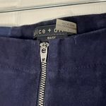 Alice + Olivia Lambskin Suede Zip-Front Skinny Pants - Size 4 Photo 1