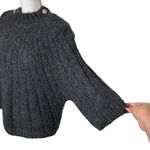 Ba&sh  Barthy Jumper Wool Mohair Gray Rhinestone Detail Sweater Size M FLAWED Photo 5