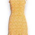 Bardot  FLORAL RUFFLE HEM MINI DRESS LARGE Photo 4