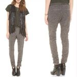 Free People Brown Milo Knit Metallic Jogger Pants Photo 1