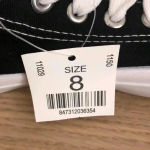 🆕Casual Cool Classic Black & White Cool Canvas Low Top Tennis Shoes 8🆕 Photo 6