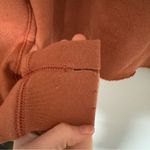 Aerie Distressed Orange Crewneck Sweatshirt Photo 3