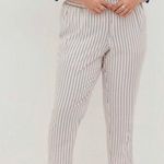 Torrid Relaxed Taper Stretch Challis High Rise Pants Pink Blue Stripe Size 12 Lg Photo 2