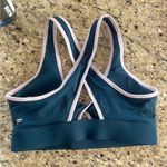 Fabletics  size medium navy blue and lavender sports bra cross cross Photo 1