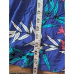 St. Tropez West Blue Tropical Print Maxi Dress Sleeveless V-Neck Large Photo 6
