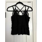 POL Women's Lace Bralette Cami Size Small Black Strappy Back Photo 6