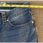 Seven 7 Bootcut Jeans Womens Size 10 Light Blue Denim Sequin Pockets Low Rise Photo 3