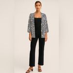 Chico's XL Zebra Abstract Travelers Open Front Cardigan Sweater Lightweight Photo 8