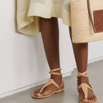 Ancient Greek Estia sandals in metallic brown 11 Gold Photo 5