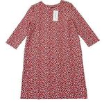 NWT marimekko Syvanne Pikku Vikuri in Red White Floral Jersey Tunic Dress S Photo 0