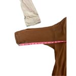 Chestnut brown woven lagenlook quarter sleeve tunic relaxed fit women's medium Photo 4