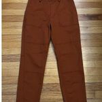 Derek Lam 10 Crosby Therese Cropped Straight Leg Trouser Pants cinnamon Size 4 Orange Photo 3