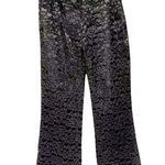 Petite Sophisticate Vintage Black Lace Flare Lined Trousers Si Fabulous Photo 1