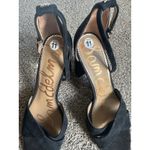 Sam Edelman  Women's Yancy Ankle Strap Block Heel Suede Sandals Black Size 11 Photo 2