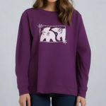 Vintage Polar Bears sweatshirt • embroidered snowflakes • y2k • 90s • 80s sweats Size XXL Photo 0
