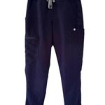 FIGS Yola Skinny Scrub Pants in Navy Blue Women’s Size XS Medical Nurse Work Photo 2