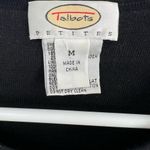 Talbots  M merino wool sequin black white button up sweater cardigan work casual Photo 4