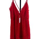 Lovers + Friends Women’s M Levesque Lace Mini Dress Red Romantic Cocktail New Photo 0