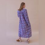 Mille Resort & Travel Maxi Belljar Long Sleeve Maxi Dress Blue Size XXS Photo 1