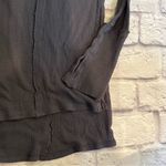 Free People charcoal Grey gray Waffle Knit Long Sleeve Thermal M Photo 2