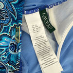 Ralph Lauren Lauren Swimsuit Size 16 One Piece Blue Paisley Underwire Swim NEW Photo 2