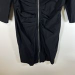 Joseph Ribkoff  Women's Black Full Zip Front Ruched Stretch Dress Size 18‎ Photo 3