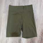 Madewell  MWL Form High-Rise 7" Biker Shorts Green Medium Make Weekends Longer Photo 3