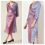 Rachel Antonoff Willow Wrap Dress Lilac Leopard Pink Size XS Photo 1