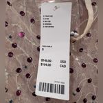 Urban Outfitters Outfitters Hunter Sheer Sequin Beaded High Leg Slit Midi Dress Size Small Photo 14