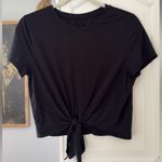 Lululemon  Black Tie-Front Cropped Top Photo 0