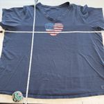 Life is Good Blue American Flag Heart V Neck Crusher Tee Size XXXL 3X Photo 5
