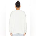 ANINE BING NWT  Miles Sweatshirt Framed Monogram in Off White size small Photo 3
