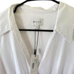 Milly  NEW Pleated Wrap Dress in White NO BELT Photo 2