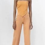 ZARA orange jeans wide leg Photo 0