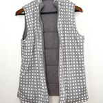 Hard Rock Cafe Hard Rock Hide n Chic reversible quilted women gray vest sweater size L NWT Photo 8