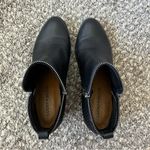 Lucky Brand Lucky‎ Brand Women’s Black Textured Basel Leather Zip Booties Boots Size 8.5 Photo 3