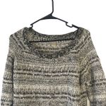 Lucky Brand Women's Size Small Black White Crochet Knit Sweater Photo 1