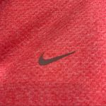 Nike Dri-Fit Red Zip-Up Jacket Gray Trim Detail Photo 3