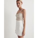 Madewell  Denim High-Waist Straight Mini Skirt in Tile White Size 25 Photo 1