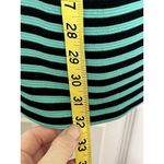Croft & Barrow Croft & Barrows Women’s Sz 3x Green Black Stripes Ribbed 3/4 Zip Sleeves Top NWT Photo 9