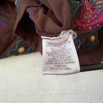 Johnny Was Y2K Retro Boho Brown Embroidered Floral Baby Doll Y2K Dress Size L Photo 5