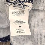 Rewind  Womens Blue Medallion Boho Dress Backless High Neck Fit and Flare Medium Photo 4