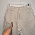 Brandy Melville cream beige cargo carpenter jeans Photo 3