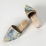 Birdies The Dove Gold Petal Sequin Mule Slip On‎ Shoes Flats Shoes 8 Photo 3